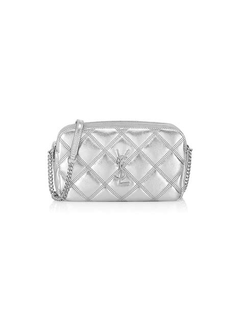 Becky Quilted Metallic Leather Double